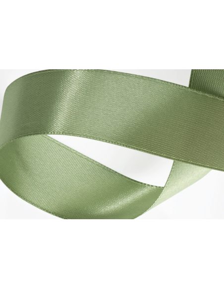 Nastro Doppio Raso 3 mm x 50 m - Verde Salvia - dettaglio nastro Verde Salvia