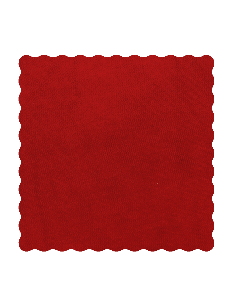 Velo Fata Quadrato Smerlato 24x24 cm - Rosso | G3S Ingrosso