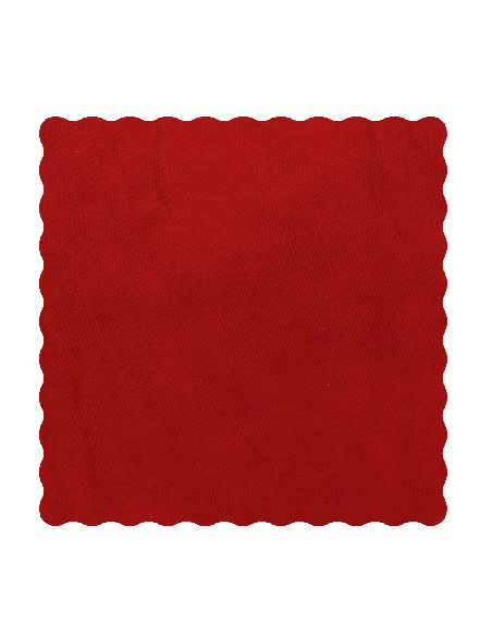 Velo Fata Quadrato Smerlato 24x24 cm - Rosso | G3S Ingrosso