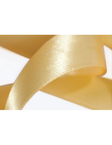 Nastro Doppio Raso 10 mm x 50 m - Crema Caldo - dettaglio nastro Crema Caldo