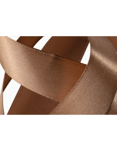 Nastro Doppio Raso 10 mm x 50 m - Mocha Mousse - vista bobina 2