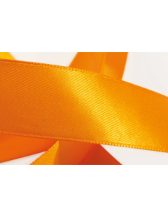 Nastro Doppio Raso 15 mm x 50 m - Arancio Caldo - vista bobina 2