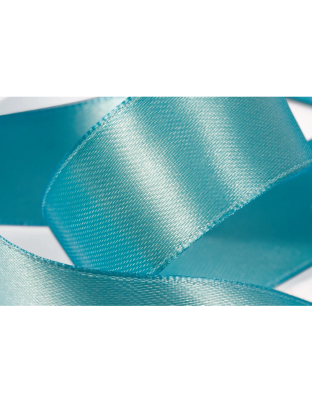 Nastro Doppio Raso 15 mm x 50 m - Turchese - dettaglio nastro Turchese