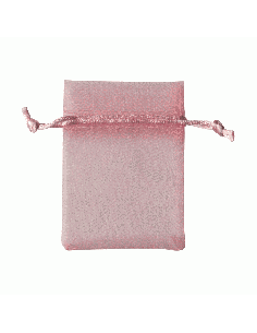 Sacchetto in Organza con Tirante 8x10 cm - Rosa | G3S Ingrosso