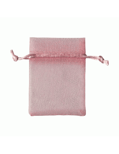Sacchetto in Organza con Tirante 8x10 cm - Rosa | G3S Ingrosso