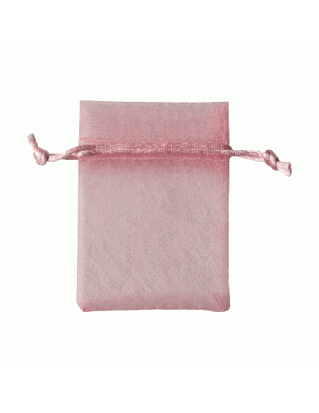 Sacchetto in Organza con Tirante 8x10 cm - Rosa | G3S Ingrosso