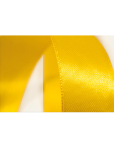 Nastro Doppio Raso 25 mm x 50 m - Giallo Intenso - vista bobina 2