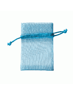 Sacchetto in Organza con Tirante 8x10 cm - Bluette | G3S Ingrosso