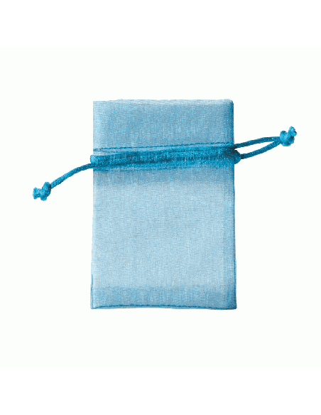 Sacchetto in Organza con Tirante 8x10 cm - Bluette | G3S Ingrosso