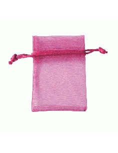 Sacchetto in Organza con Tirante 8x10 cm - Fuxia | G3S Ingrosso