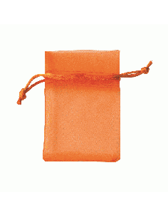 Sacchetto in Organza con Tirante 8x10 cm - Arancio | G3S Ingrosso