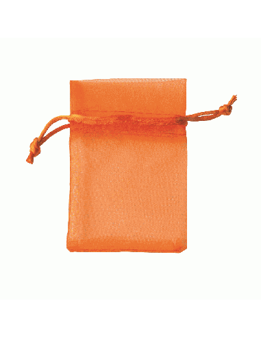 Sacchetto in Organza con Tirante 8x10 cm - Arancio | G3S Ingrosso