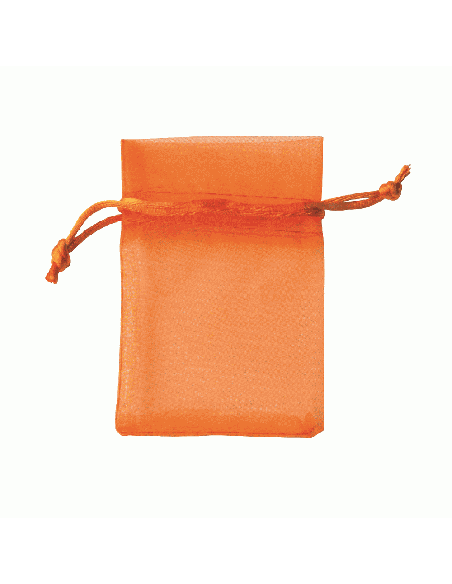 Sacchetto in Organza con Tirante 8x10 cm - Arancio | G3S Ingrosso