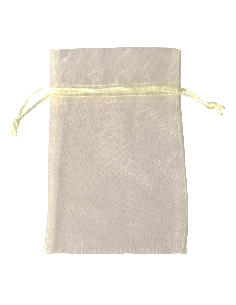 Sacchetto in Organza con Tirante 10x15 cm - Crema | G3S Ingrosso