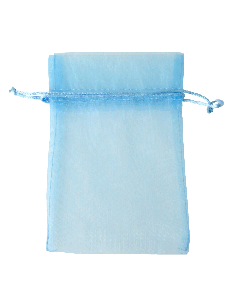 Sacchetto in Organza con Tirante 10x15 cm - Cielo | G3S Ingrosso