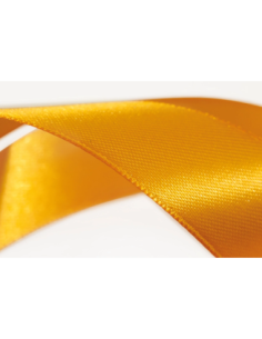 Nastro Doppio Raso 40 mm x 50 m - Giallo Arancio - vista bobina 2