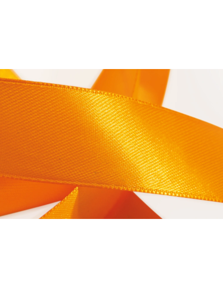 Nastro Doppio Raso 40 mm x 50 m - Arancio Caldo - dettaglio nastro Arancio Caldo