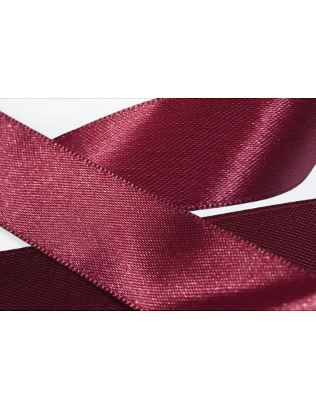 Nastro Doppio Raso 40 mm x 50 m - Bordeaux - dettaglio nastro Bordeaux
