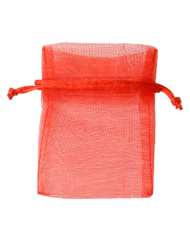 Sacchetto in Organza con Tirante 8x10 cm - Rosso | G3S Ingrosso