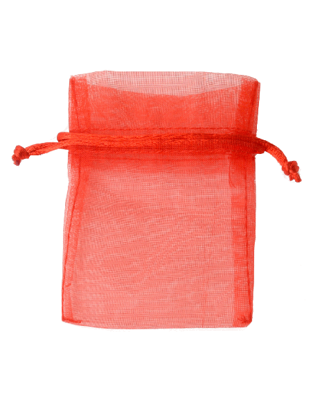 Sacchetto in Organza con Tirante 8x10 cm - Rosso | G3S Ingrosso