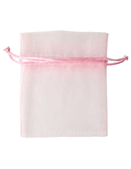 Sacchetto in Organza con Tirante 8x10 cm - Rosa | G3S Ingrosso