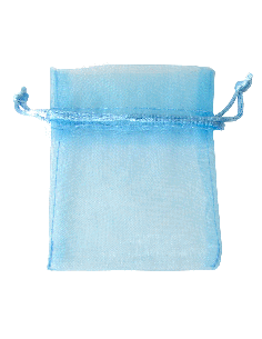 Sacchetto in Organza con Tirante 8x10 cm - Cielo | G3S Ingrosso