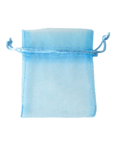 Sacchetto in Organza con Tirante 8x10 cm - Cielo | G3S Ingrosso