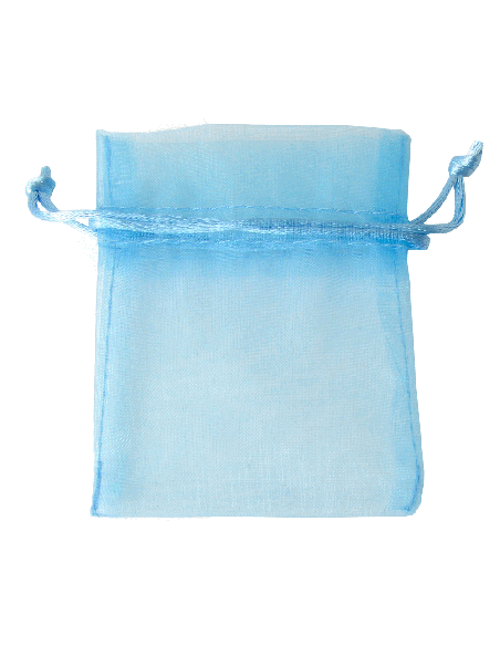 Sacchetto in Organza con Tirante 8x10 cm - Cielo | G3S Ingrosso