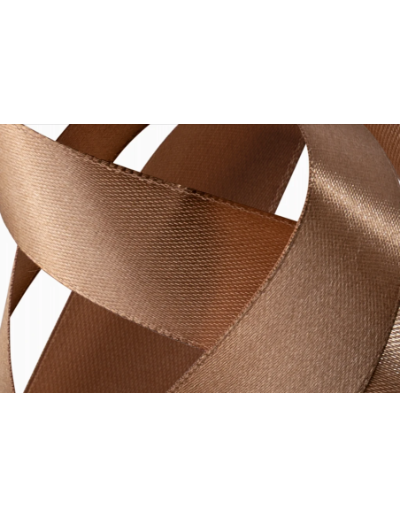 Nastro Doppio Raso 40 mm x 50 m - Mocha Mousse - dettaglio nastro Mocha Mousse