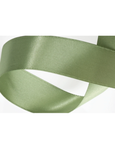 Nastro Doppio Raso 40 mm x 50 m - Verde Salvia - vista bobina 2