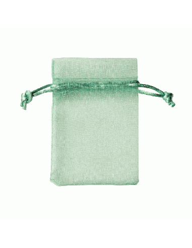 Sacchetto in Organza con Tirante 8x10 cm - Verde Vita | G3S Ingrosso