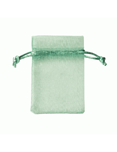 Sacchetto in Organza con Tirante 8x10 cm - Verde Vita | G3S Ingrosso