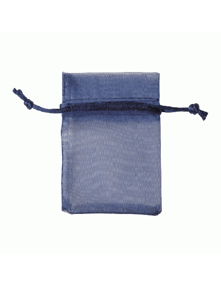 Sacchetto in Organza con Tirante 8x10 cm - Blu | G3S Ingrosso