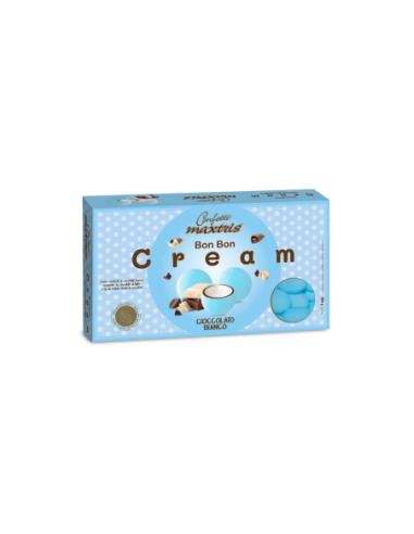 Confetti Maxtris Bon Bon Cream Gusto Cioccolato Bianco - Celeste 900 g