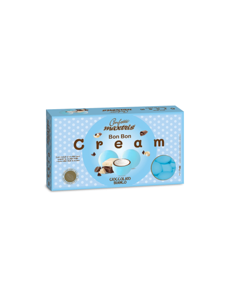 Confetti Maxtris Bon Bon Cream Gusto Cioccolato Bianco - Celeste 900 g