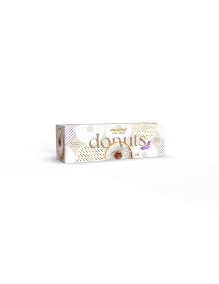 Donuts Maxtris Panna Con Glassa Bianca 6Pz