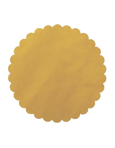 Velo Fata Tondo Smerlato Ø 24 cm - Oro | G3S Ingrosso