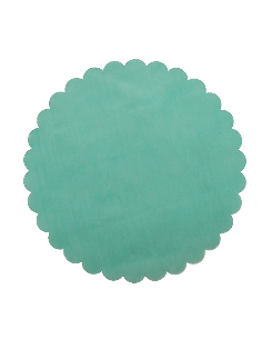 Velo Fata Tondo Smerlato Ø 24 cm - Verde Vita | G3S Ingrosso