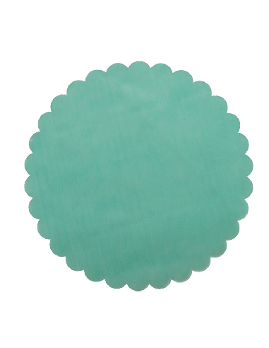 Velo Fata Tondo Smerlato Ø 24 cm - Verde Vita | G3S Ingrosso