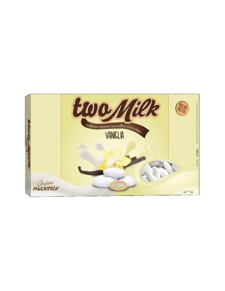 Confetti Maxtris Two Milk Vaniglia Bianco 1 kg | Ingrosso B2B G3S