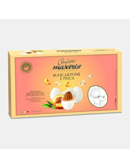 Confetti Maxtris Mascarpone Pesca 1 kg | Ingrosso B2B G3S