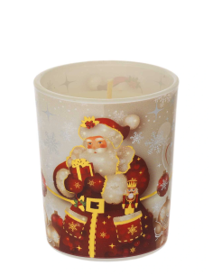 Candela babbo natale bianco vaniglia N8650-01BI | G3S