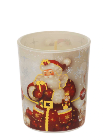 Candela babbo natale bianco vaniglia N8650-01BI | G3S