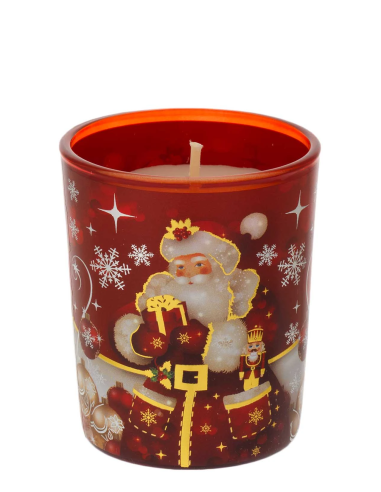 Candela babbo natale rosso cannella N8650-01RO | G3S