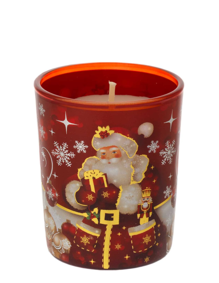 Candela babbo natale rosso cannella N8650-01RO | G3S