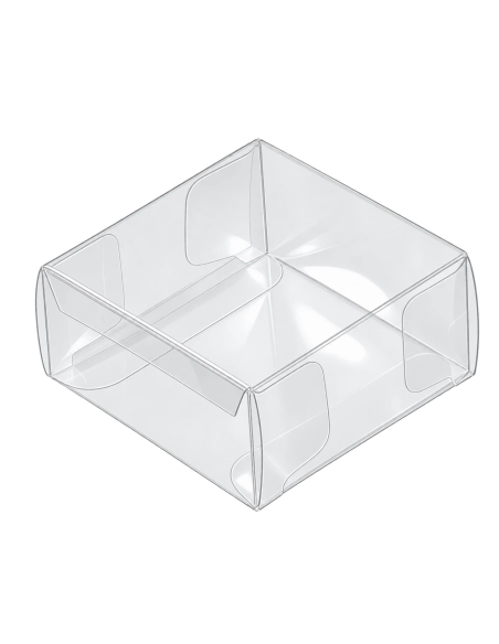 Astuccio in PET trasparente 6x6x3cm