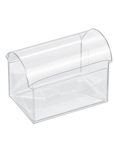 Bauletto in PET trasparente 7x4x5cm