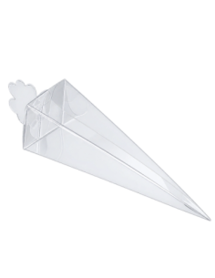 Cono in PET trasparente 15x3x2cm
