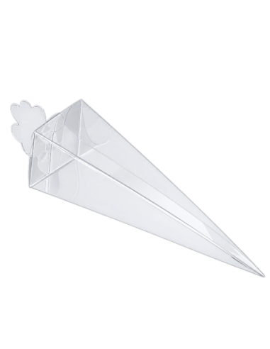 Cono in PET trasparente 15x3x2cm
