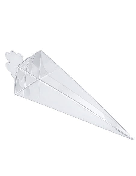 Cono in PET trasparente 15x3x2cm